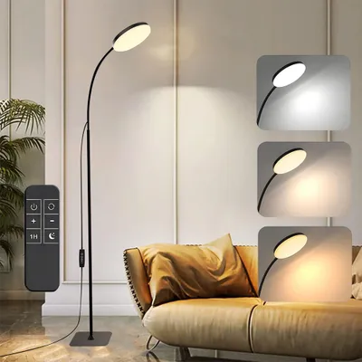 Obrázek produktu pro USB stmívatelná stojací lampa s dálkovým ovládáním LED lampa na čtení Stojící nastavitelná flexibilní stojací lampa Kancelářská rohová noční lampa