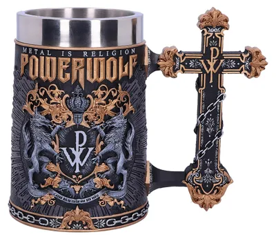 Powerwolf Tankard, 600 ml, schwarz, handbemalt