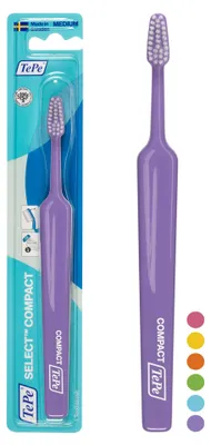 Produktbild von TePe Select Compact Zahnbürste, Medium, Farblich Sortiert, 1 Stk.
