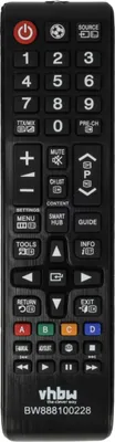 Produktbild von vhbw Fernbedienung kompatibel mit Samsung UE32H5030AW, UE39F5000AW, UE40F6500, UE40F6510, UE40F6400, UE40F6470 Fernseher, TV - Ersatzfernbedienung