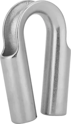 Produktbild von 304 Edelstahl-Rohrkausche für Windenseil-Bootszubehör (12 mm, 1 Stück)