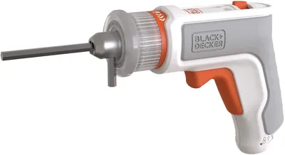 Produktbild von Black & Decker BCRTA01, Elektrischer Schraubendreher, Pistolengriff, 1/4", Grau, Orange, Weiß, 180 RPM, 5,5 Nm