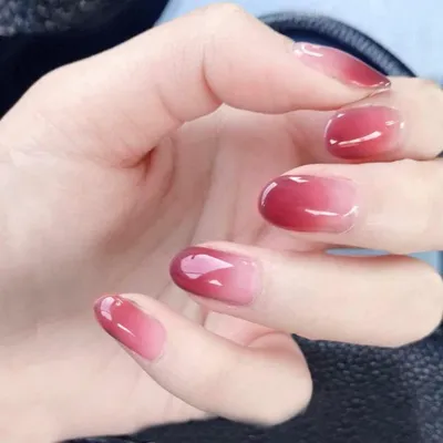 Zdjęcie produktu dla Baletnice, sztuczne paznokcie, różowe, błyszczące, 24 sztuki, akrylowe, ombre, końcówki paznokci