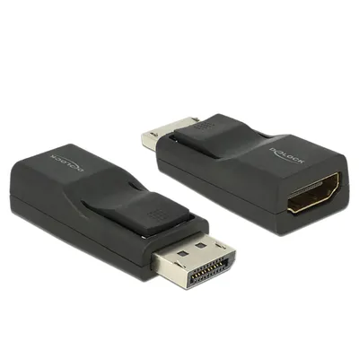 Produktbild von DeLOCK Displayport/HDMI, Displayport, HDMI, Schwarz
