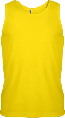 Produktbild von Proact Herren Sport Trägerhemd Sports Vest Gym Tank Top Muskelshirt, Größe:XS, Farbe:True Yellow