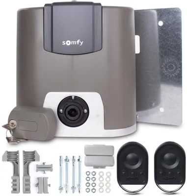 Image de Somfy Elixo 3S+ M io, kit standard pour portail coulissant, jusqu'à 600 kg