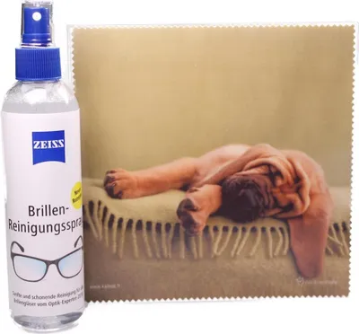 Produktbild von Mikrofasertuch "Welpe auf der Coutch"  Größe 18,5*18,5 cm von La Kelnet