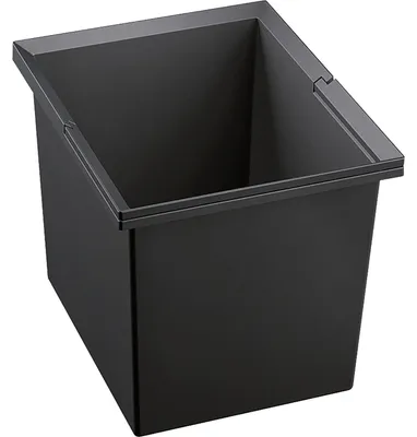 Immagine prodotto di Blanco Bidone per rifiuti da 30 litri Select - Bidone per rifiuti adatto al sistema di raccolta differenziata da incasso, plastica antracite