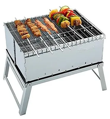 Produktbild von Tragbarer Grill aus Edelstahl für Holzkohle