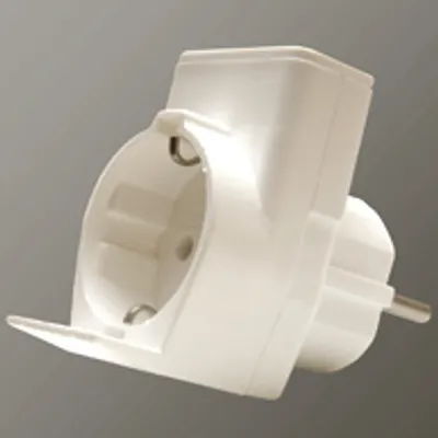 Produktbild von Duplex Schutzkontakt Euro Stecker Adapter Steckdose Verteiler Mehrfachstecker Netzstecker