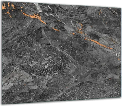 Produktbild von Herdabdeckplatten Glaskeramikkochfeld-Abdeckung Spritzschutz Glas 60x52cm Schiefer