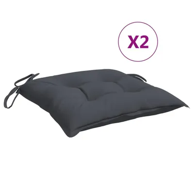 Immagine prodotto di Cuscini per Sedia 2 pz Antracite 50x50x7 cm Tessuto Oxford