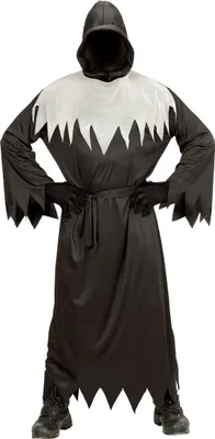 Produktbild von Unheimlicher Ghul Halloween Kinderkostüm Tod schwarz-grau