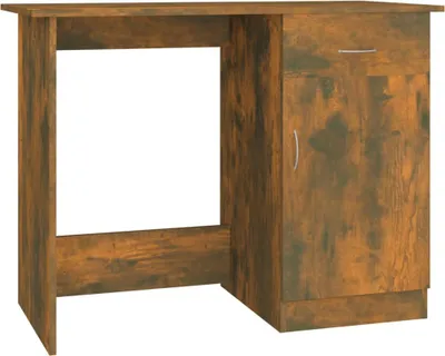 Obrázek produktu pro vidaXL Psací stůl kouřový dub 100x50x76 cm výrobek z odvozeného dřeva
