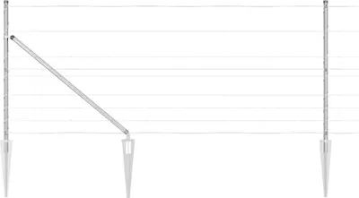 Immagine prodotto di vidaXL Recinzione in filo saldato con punte 50 x 1 m (L x A)