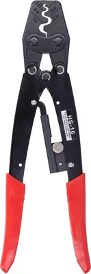 Produktbild von HS-16 Abisolierzange mit Ratschenmechanismus für blanke Kabelenden, geeignet für Aderquerschnitte von 16šC6 AWG (1,25šC16 mm2).