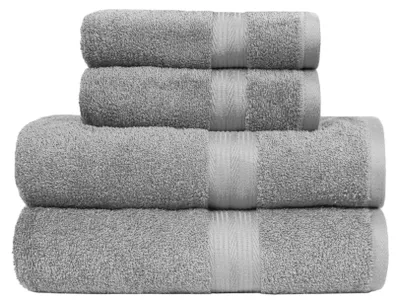 Produktbild von A. Basics Handtücher-Set, 100% Baumwolle, Farbecht, Saugfähig, 2 Badetücher, 2 H