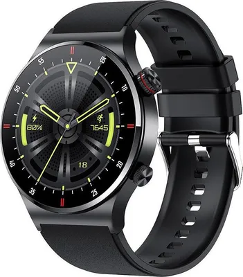 Produktbild von NFC Bluetooth Call Smartwatch Vollbild-GPS-Sportarmband Wasserdichtes EKG-Gesundheitsmonitor-Smartwatch fš¹r iOS Android, Schwarz