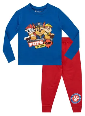 Image de Paw Patrol - Pyjama avec pantalon long pour garçons NS9869 (116) (bleu)