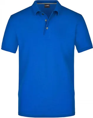 Produktbild von James+Nicholson JN708 | Herren Pima Polo / Sehr feine Piqué-Qualität - Farbe: Royal - Größe: M