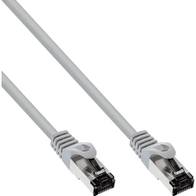 Produktbild von InLine Patchkabel, S/FTP (PiMf), Cat.8.1, 2000MHz, halogenfrei, grau, 7,5m, 7 m, Cat8.1, S/FTP (S-STP), RJ-45, RJ-45, Grau
