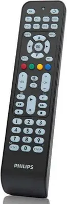 Produktbild von Philips Perfect replacement Universal-Fernbedienung SRP2018/10, DVD/Blu-ray, DVR, SAT, TV, VCR, IR Wireless, Drucktasten, Schwarz