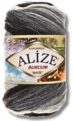 Immagine prodotto di Alize 1x 100g, filato Burcum Batik, sfumature di colore, adatto per uncinetto e maglia (1900)