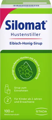 Produktbild von Silomat Hustenstiller Eibisch-Honig-Sirup gegen Reizhusten, 100 ml Lösung