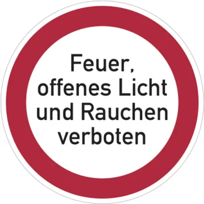 Produktbild von Dreifke® Verbotsschild, Feuer, offenes Licht und Rauchen verboten - praxisbew...