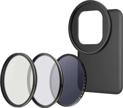 Obrázek produktu pro 6,7" magnetický držák filtru pro telefon, držák filtru pro telefon s 67 mm CPL + ND2-400 + 1/2 černé difuzní filtry, náhrada za iPhone 15 Pro Max/ iPhone 15 Plus/ iPhone 14 Pro Max/ iPhone 14 Plus/ iPhone 13 Pro Max/ iPhone 12 Pro Max