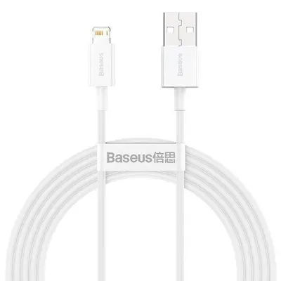 Produktbild von Baseus CALYS-C02, 2 m, USB A, Lightning, Männlich, Männlich, Weiß