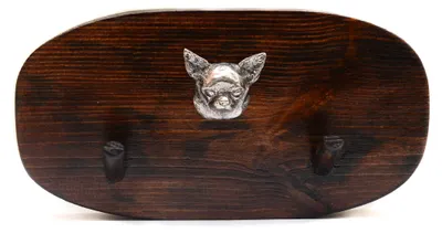 Zdjęcie produktu dla Chihuahua krótkowłosy I - wieszak na akcesoria, wieszak z psem na medale, haczyki na klucze marki Art-Dog