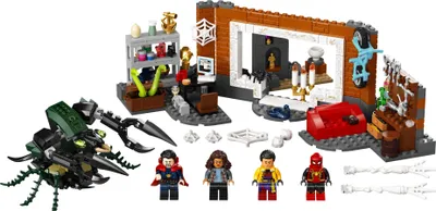 Produktbild von LEGO 76185 Marvel Spider-Man in der Sanctum Werkstatt, Spielzeug für Kinder ab 7 Jahren mit Monsterinsekt und Doctor-Strange-Minifigur