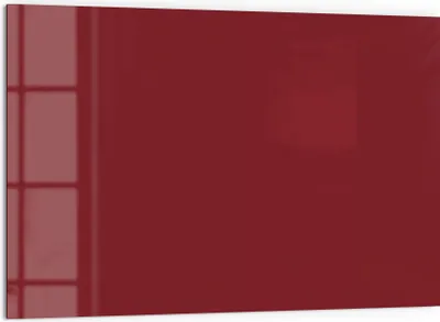 Produktbild von DEQORI Küchenrückwand Glas 60x40 cm 'Dunkelrot' Spritzschutz Bad Rückwand Küche