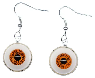 Produktbild von Auge Ohrringe Spooky Gruselig Hänger Ohrring Horror Halloween Miniblings Braun