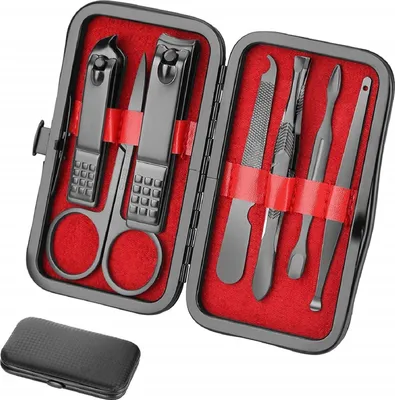 Immagine prodotto di Set manicure tagliaunghie strumenti per pedicure kit da viaggio in acciaio inox