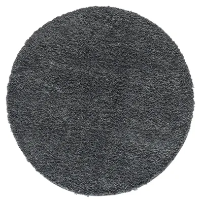 Obrázek produktu pro Koberec MY-RUG, koberec s vysokým vlasem Shaggy Star, 150x150, tmavě šedý, mírně lesklý, extra nadýchaný, kulatý