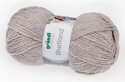 Zdjęcie produktu dla Gründl Shetland,czapka i szalik wełna 100g/170m,80% poliakryl/20% wełna mokka melanż (06)