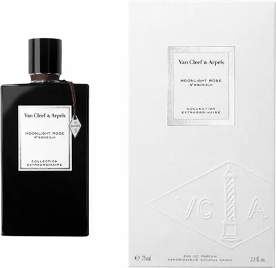 Obrázok produktu pre Van Cleef & Arpels Moonlight Rose, Unisex, 75 ml, Nádoba na jedno použitie, Geranium, Ružové korenie, Konárnik slivkový, Pačuli, Raspberry, Sprej