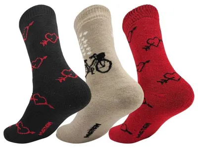 Produktbild von 3 Paar Damen Thermo Winter Socken Vollfrottee Warm Baumwolle; Mix3/39-41
