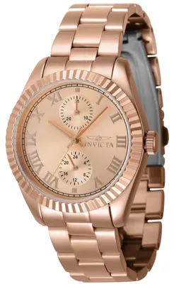 Obrázek produktu pro Invicta Specialty 47447 Dámské hodinky - Quartz Hnutí - Nerezová ocel s růžovým zlatým ciferníkem - 36 mm