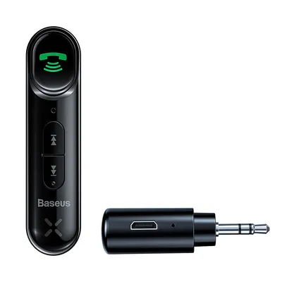 Produktbild von Baseus Qiyin AUX Auto Bluetooth Empfänger Schwarz