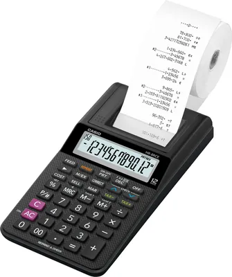 Produktbild von CASIO druckender Tischrechner Modell HR-8 RCE-BK schwarz