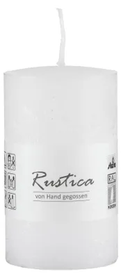 Produktbild von durchgefärbte Rustic Kerzen Weiß 200 x Ø 70 mm, 1 Stück