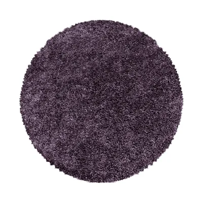 Image de 160x160 (diamètre) cercle Pièce tapis Sydney Shaggy 3000 violett cercle