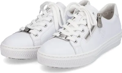 Produktbild von Rieker Echtleder Damen Sneaker weiss, Damen:40 EU