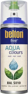 Produktbild von belton free Lackspray AQUAcolours 400 ml enzianblau hochglanz