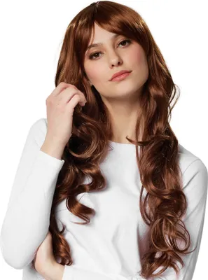 Produktbild von Perücke Lange Haare Locken - braun