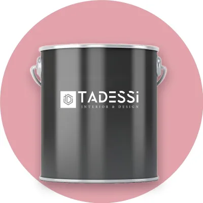 Produktbild von TADESSI Wandfarbe Pink - Pfirsich - abwaschbare Innenfarbe matt - Dispersionsfarbe - Geruchsarm und Lösemittelfrei - 5 Liter Gebinde