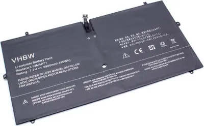Produktbild von vhbw Akku Ersatz für Lenovo L14S4P71, L13M4P71, 5B10K10181, 121500267, 121500264 für Notebook (5800 mAh, 7,7 V, Li-Polymer)